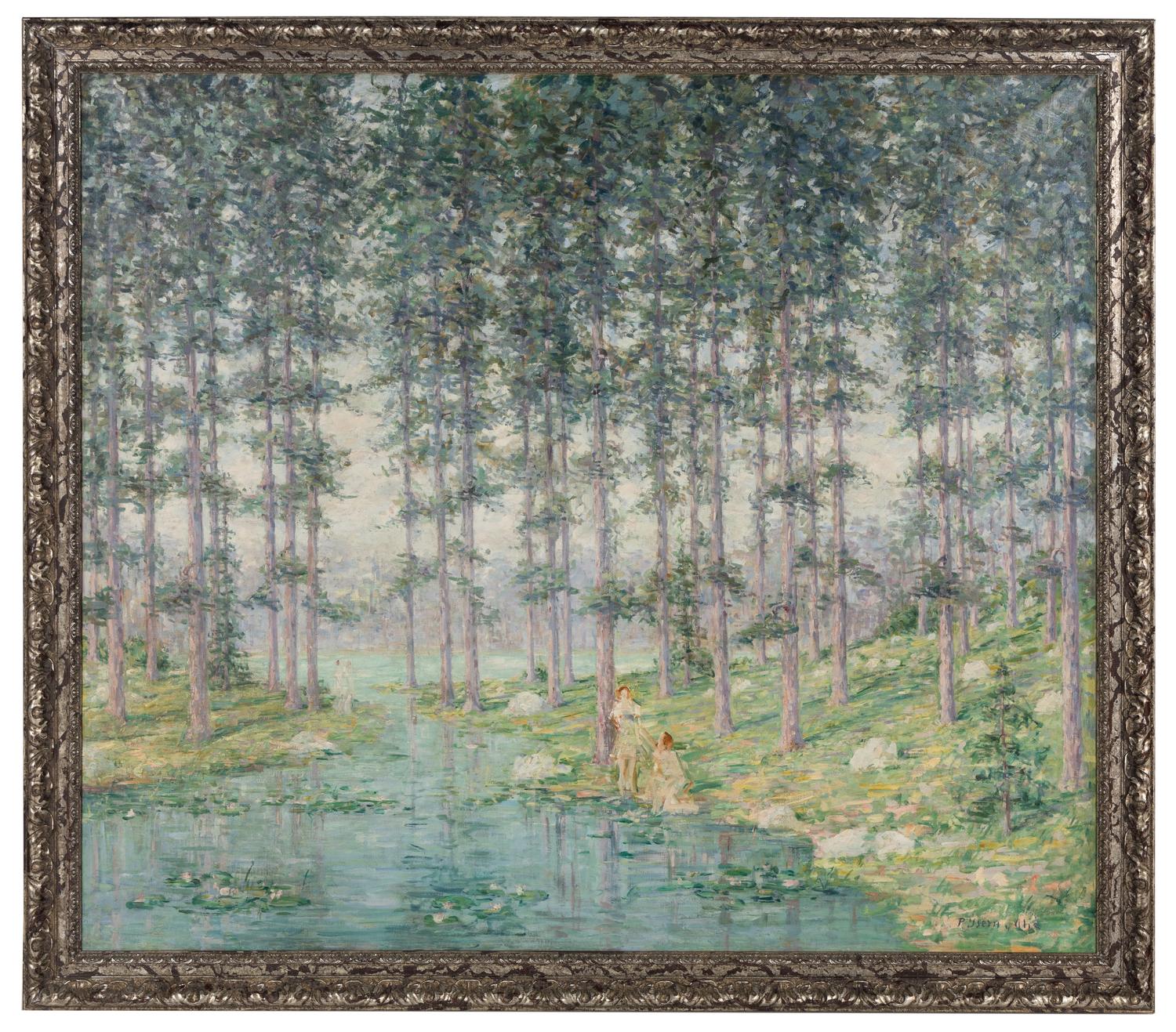 Pere Ysern Alié (Spanish, 1875–1946) — Figures Bathing in a Landscape