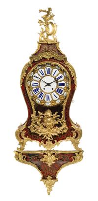 A Napoleon III Gilt Bronze Mounted Boulle Marquetry Bracket Clock Height of clock 38 inches. — MID-19TH CENTURY