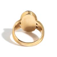 A Neoclassical Gold and Red Jasper Finger Ring with a Thistle