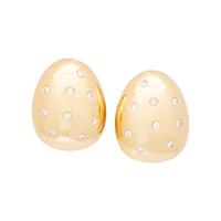 YELLOW GOLD AND DIAMOND EARRINGS