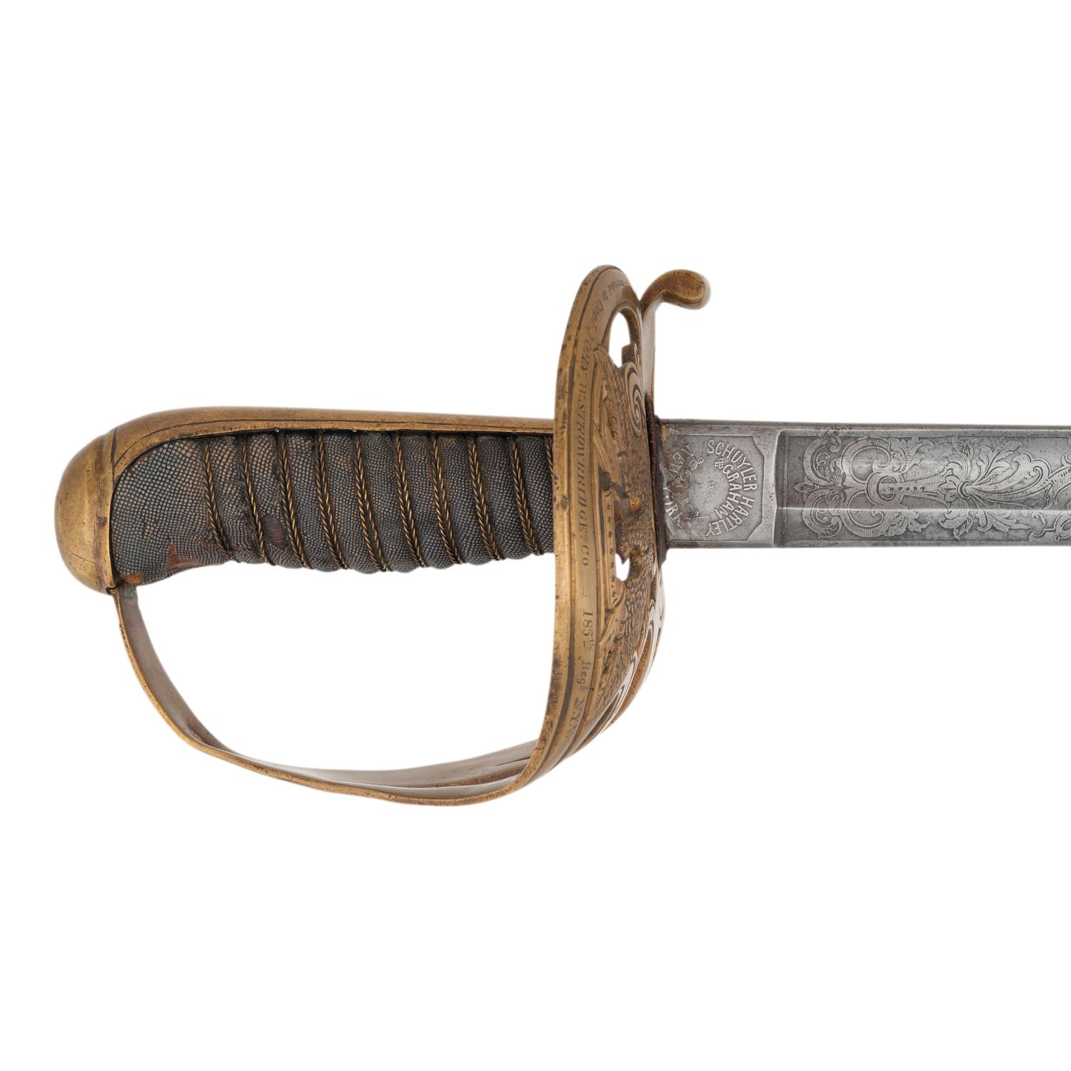 Schuyler, Hartley & Graham Retailed Clauberg Non-Regulation Staff & Field Officer's Sword of Capt. John Strowbridge - 158th NY Inf.