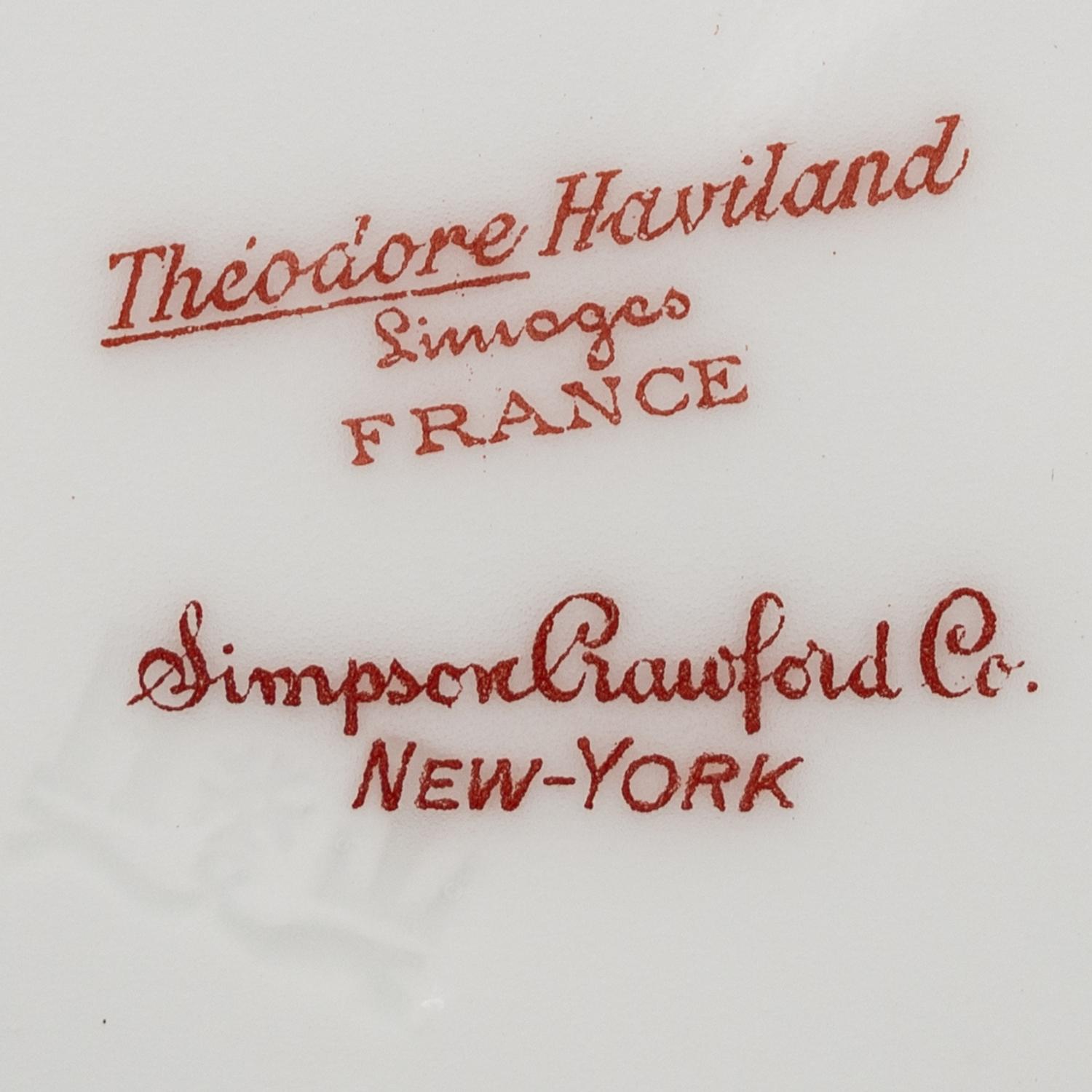 A Havilland-Limoges Porcelain Dinner Service