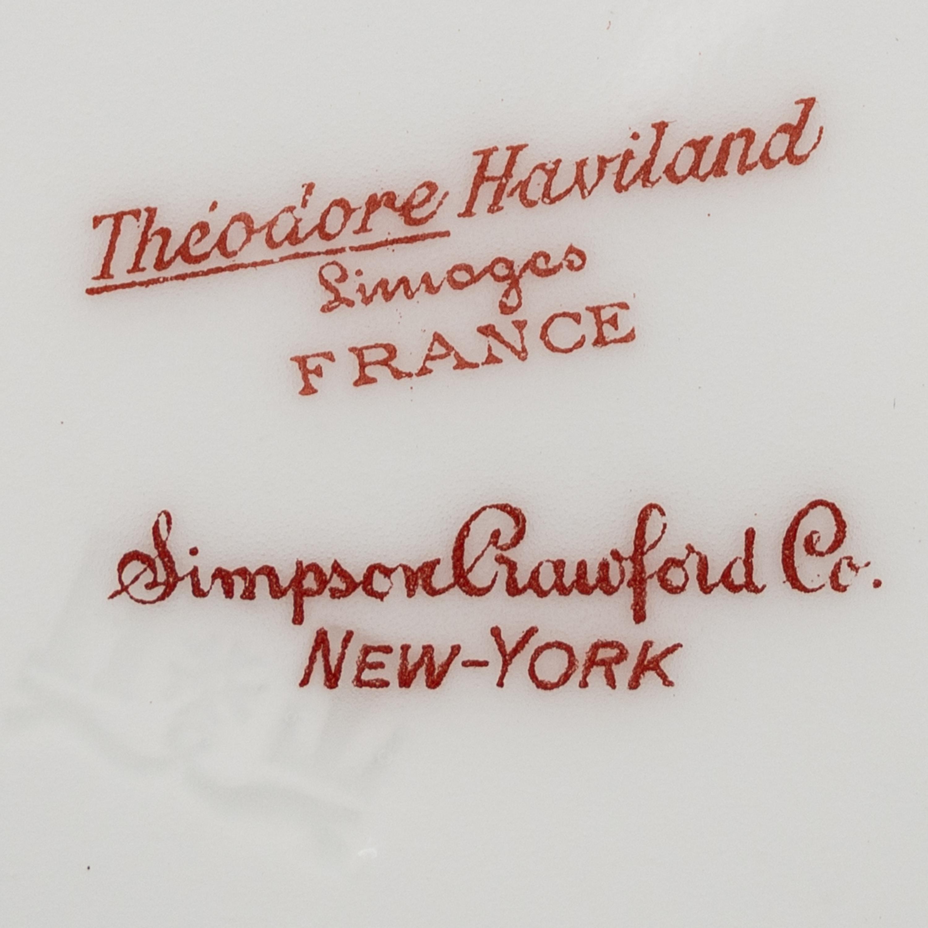 A Havilland-Limoges Porcelain Dinner Service