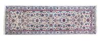 A Kashan Wool Rug 8 feet x 2 feet 6 inches.