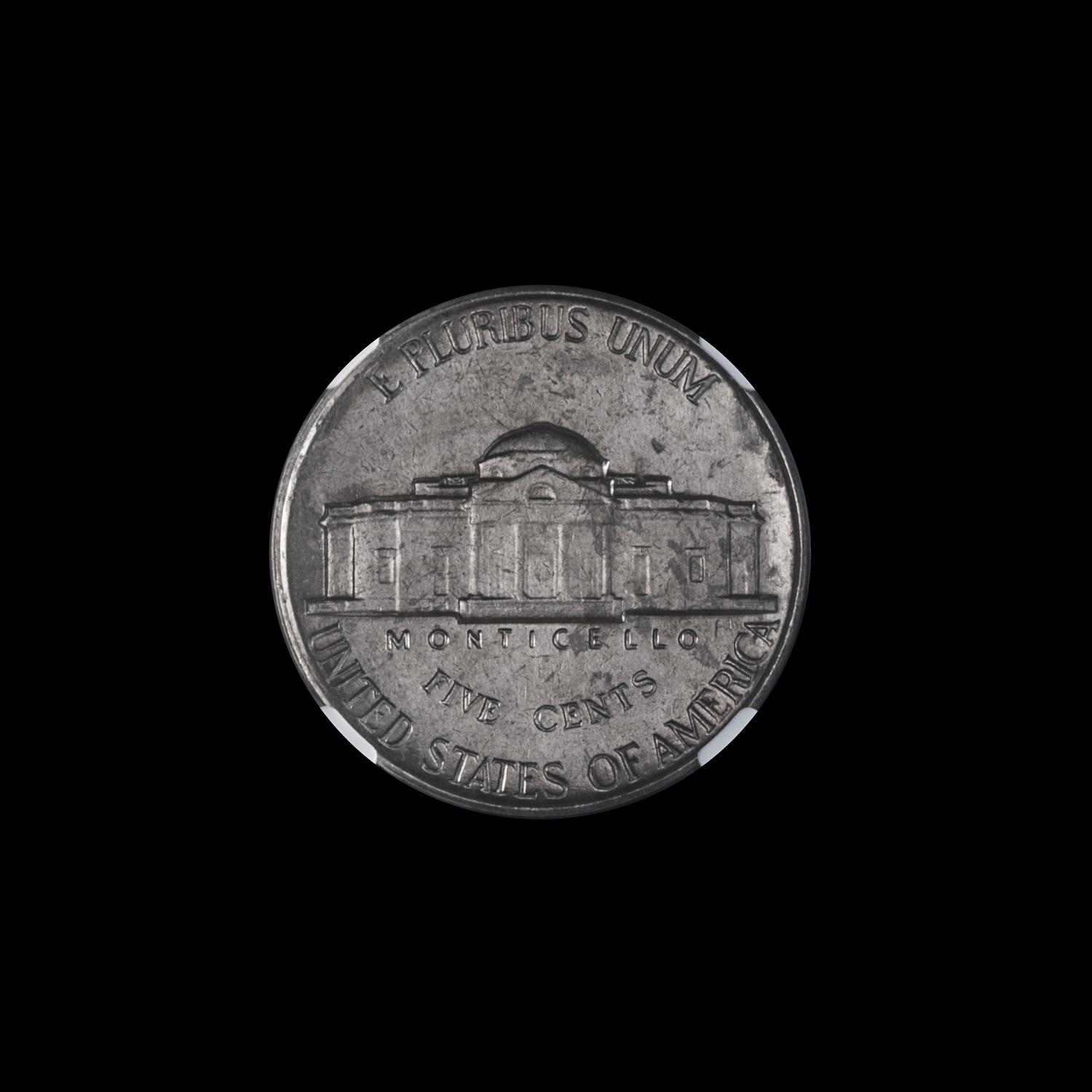 A United States 1958 Jefferson 5c Coin — NGC graded MS64 5FS