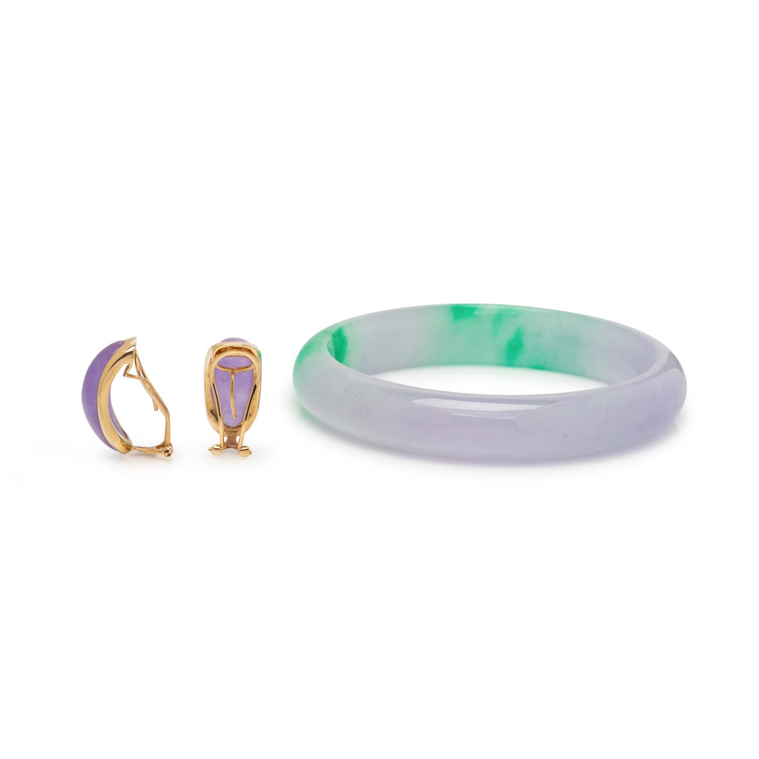 COLLECTION OF JADE JEWELRY