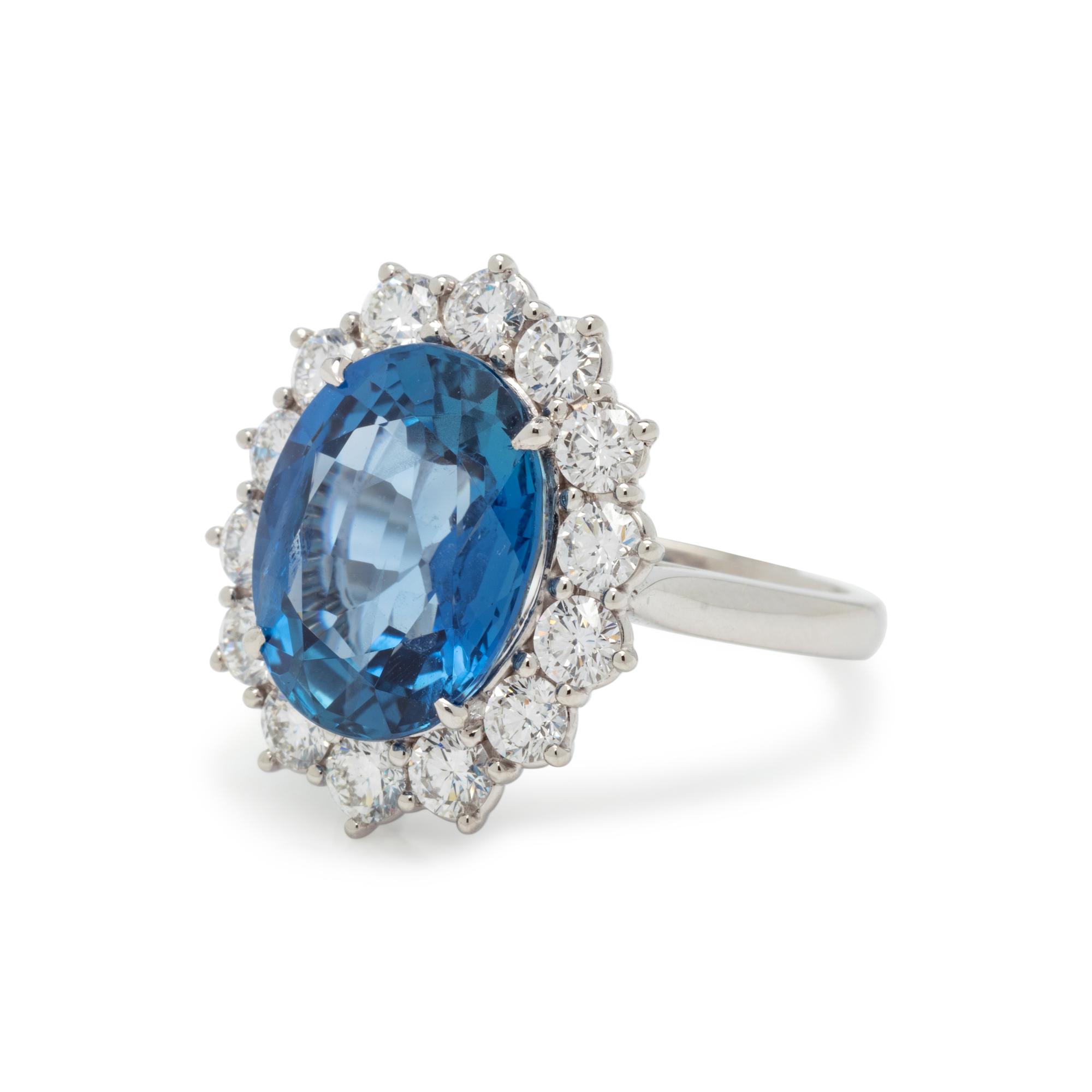 BURMESE SAPPHIRE AND DIAMOND RING