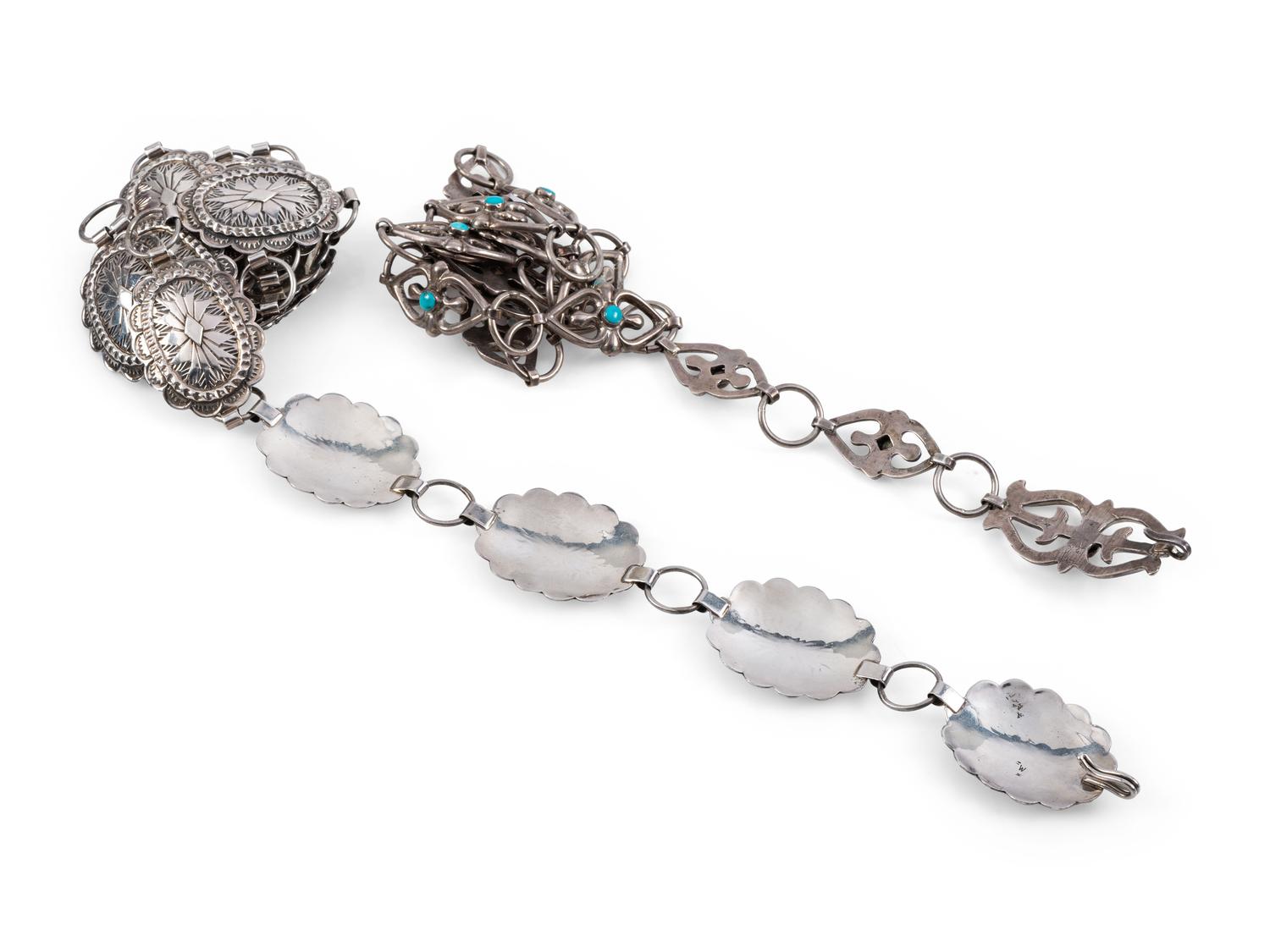 Navajo Silver Link Concha Belts