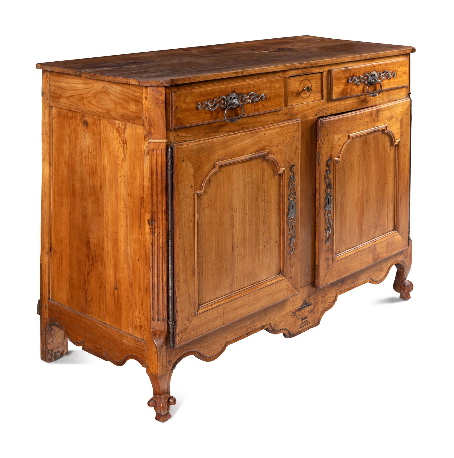 A Louis XV Fruitwood Side Cabinet
