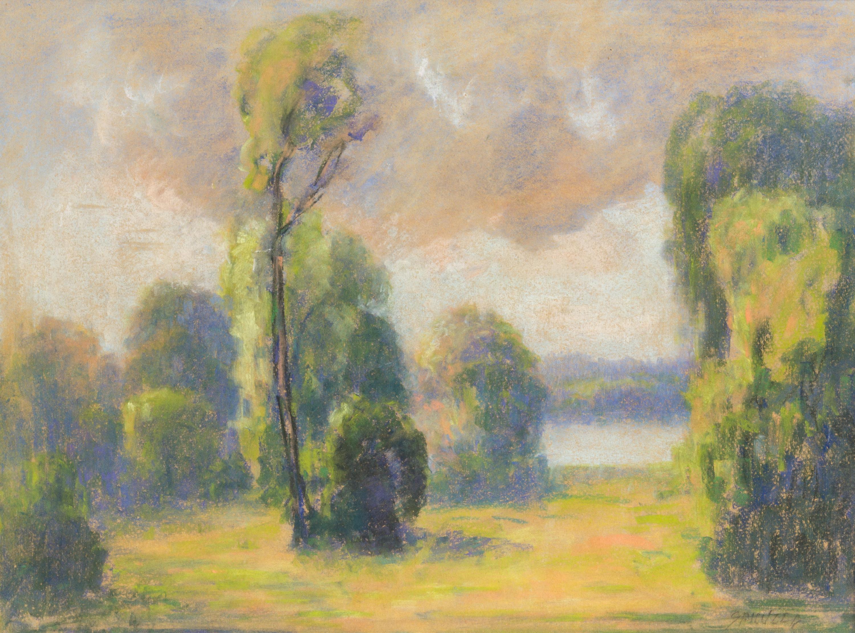 Francesco Spicuzza, (American, 1883-1962), Tree Landscape