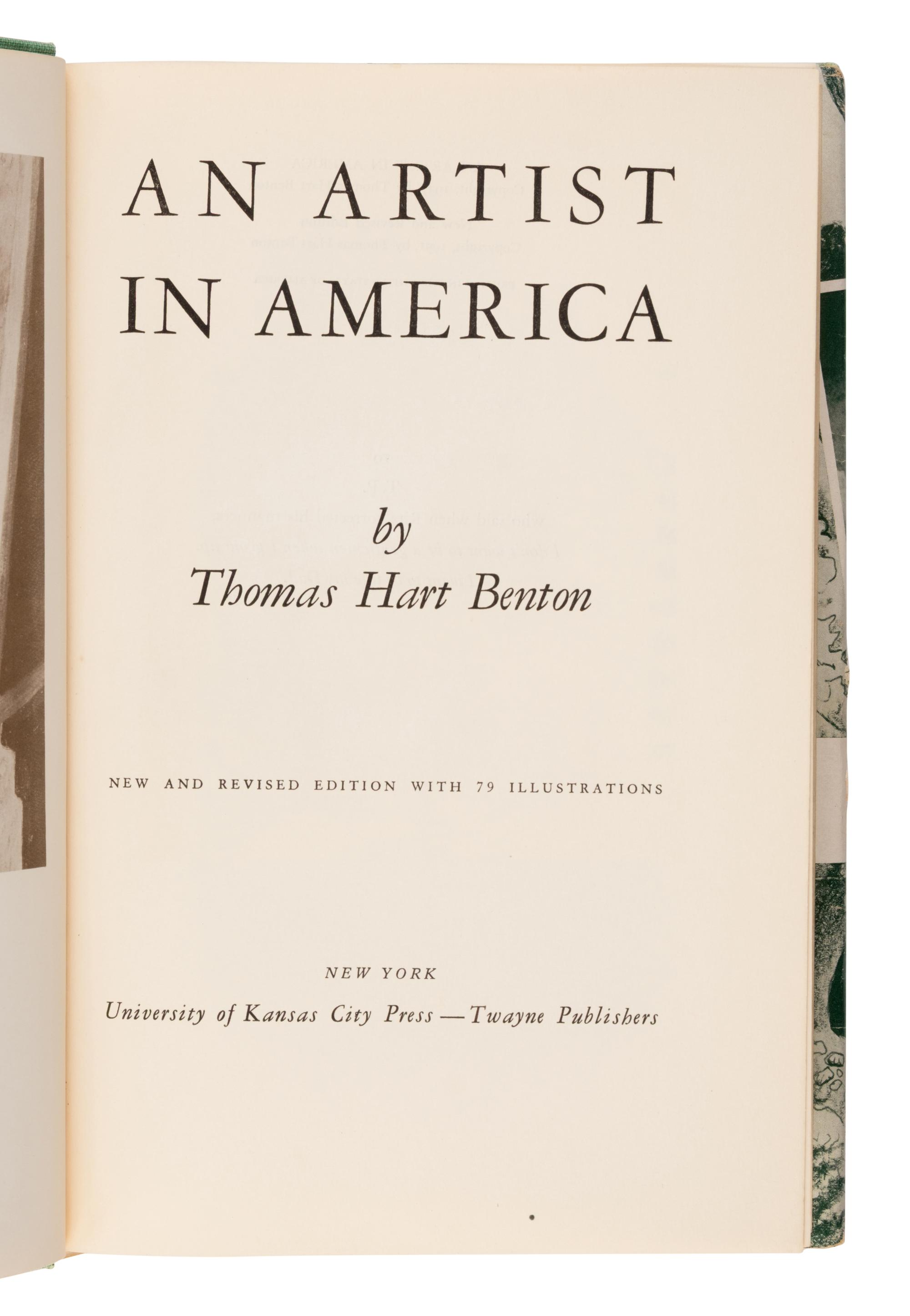 Benton, Thomas Hart (1889-1975). An Artist in America . New York: University of Kansas City Press, 1951.
