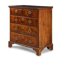 A George II Walnut Chest of Drawers
