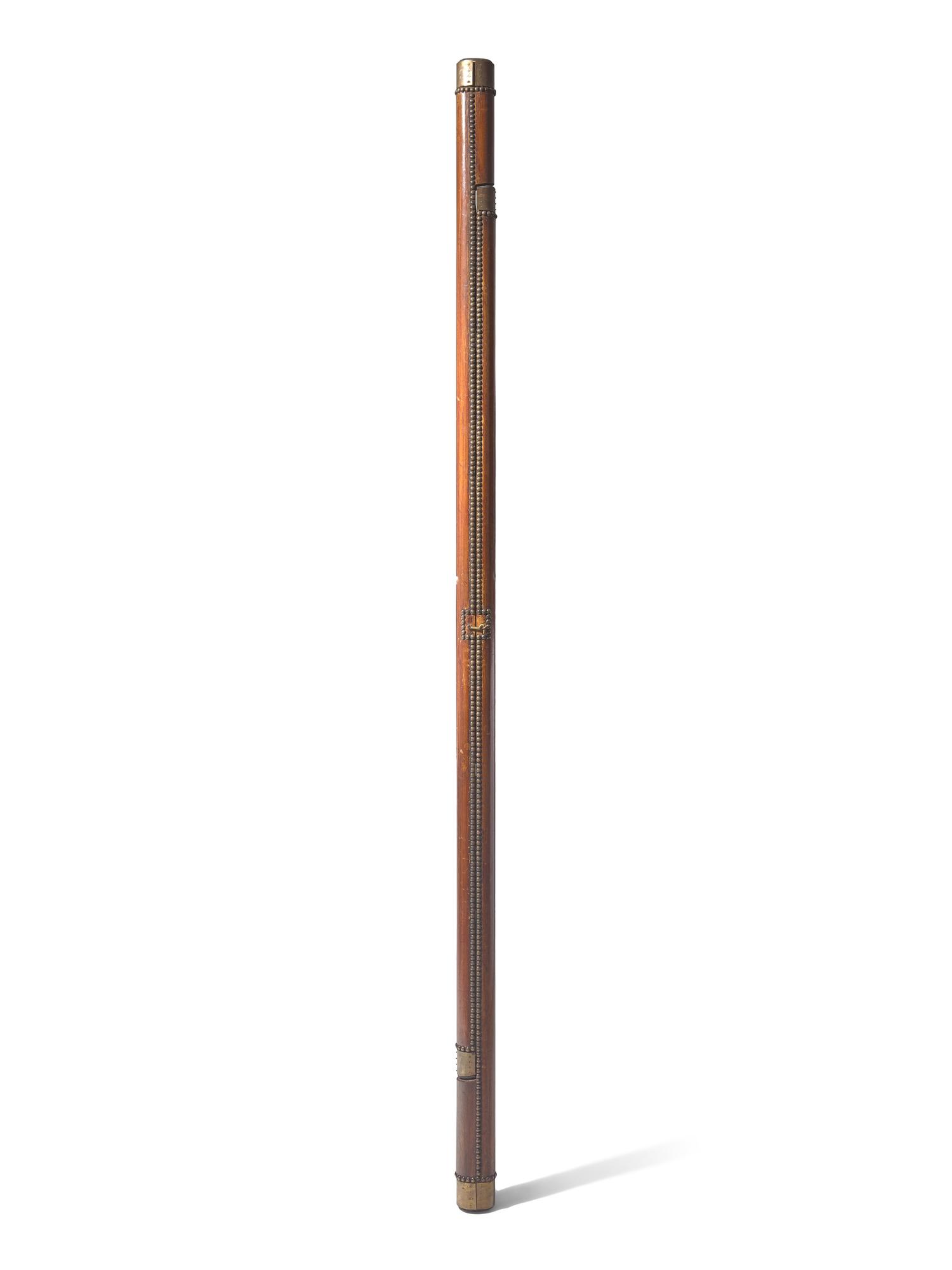 A Regency Style Folding Library Ladder