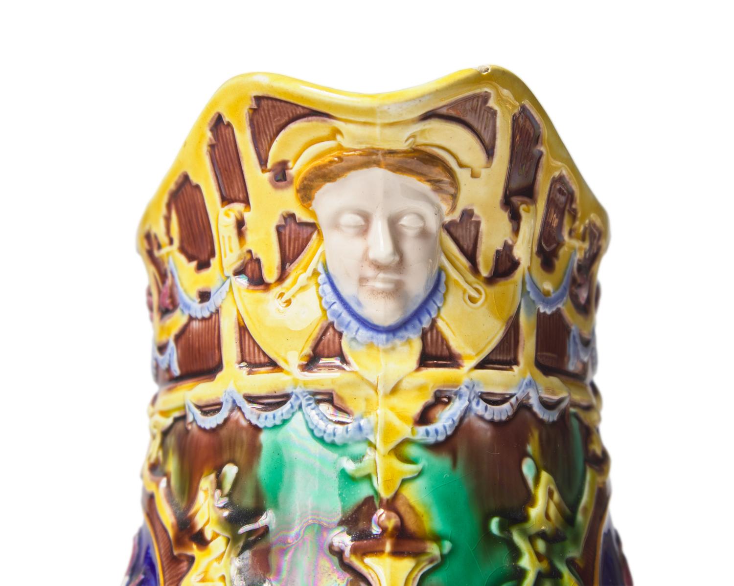 A Group of Three Wedgwood Majolica Table Wares