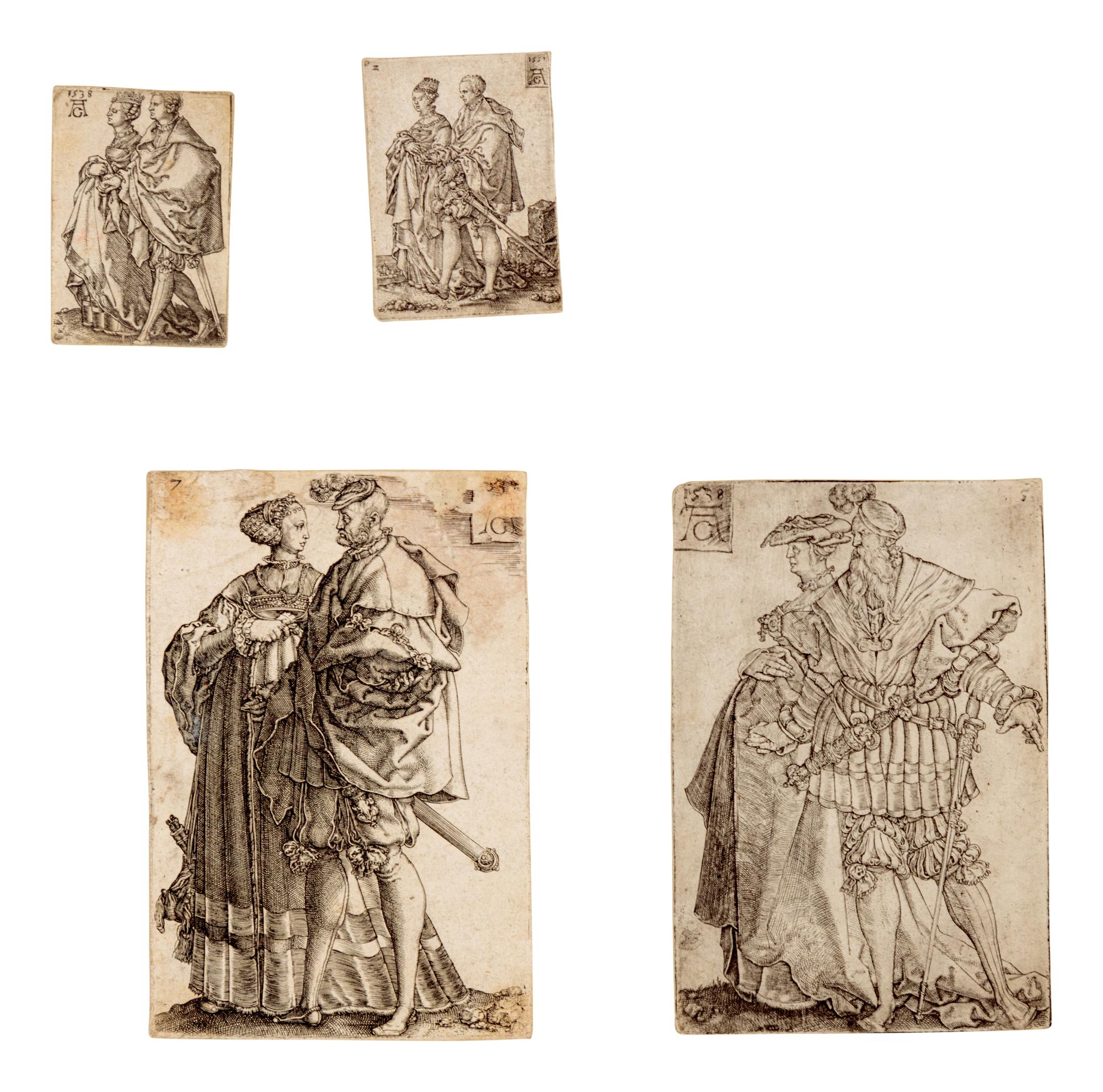 Wedding Dancers (four plates, various sizes)
