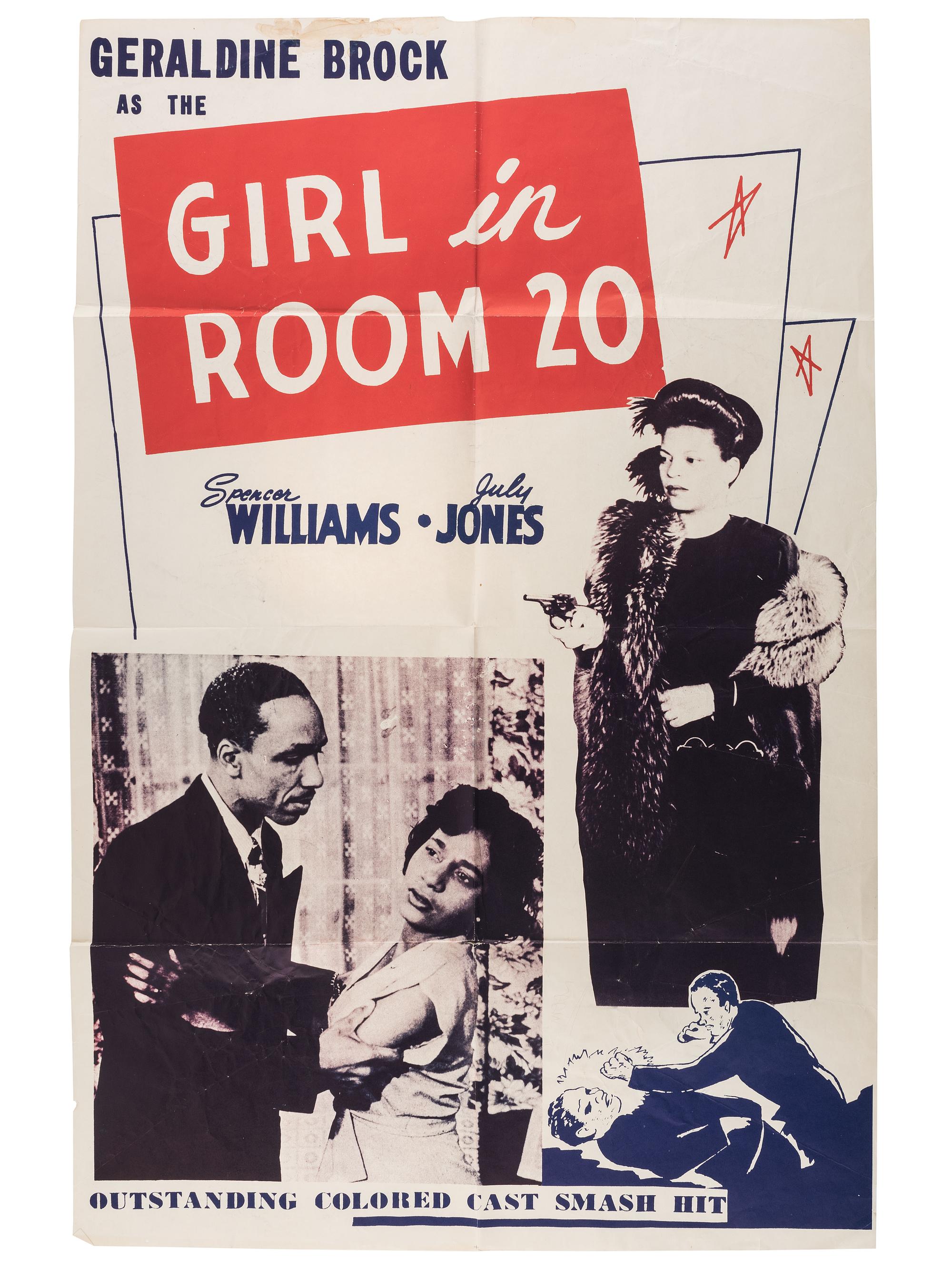 [FILM]. A group of 2 posters promoting race films, incl. Murder Rap and The Girl in Room 20 . Ca 1940s.