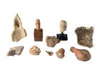 Ten Roman Terracotta Figures and Lamps