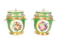 A Pair of Sevres Style Porcelain Fruit Coolers — 19TH CENTURY