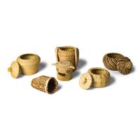 Coushatta Baskets and Birchbark Container