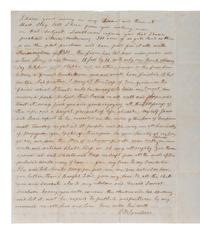 [ENSLAVEMENT]. Letter regarding the sale of slaves and joining the Sons of Temperance. 1 Jan 1849.