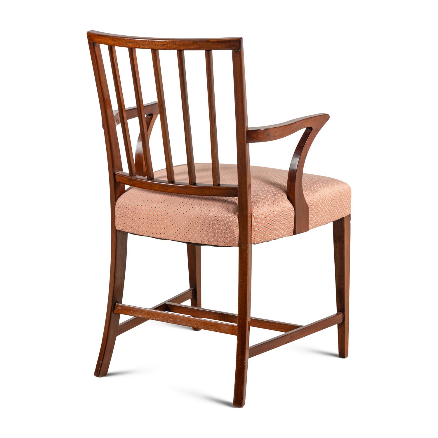A George III Style Mahogany Armchair