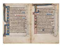 A collection of leaves from Psalter manuscripts, illuminated in Flanders in the first half of the thirteenth century, joined with a group of seventeenth- or eighteenth-century Psalter leaves drawn according to similar models