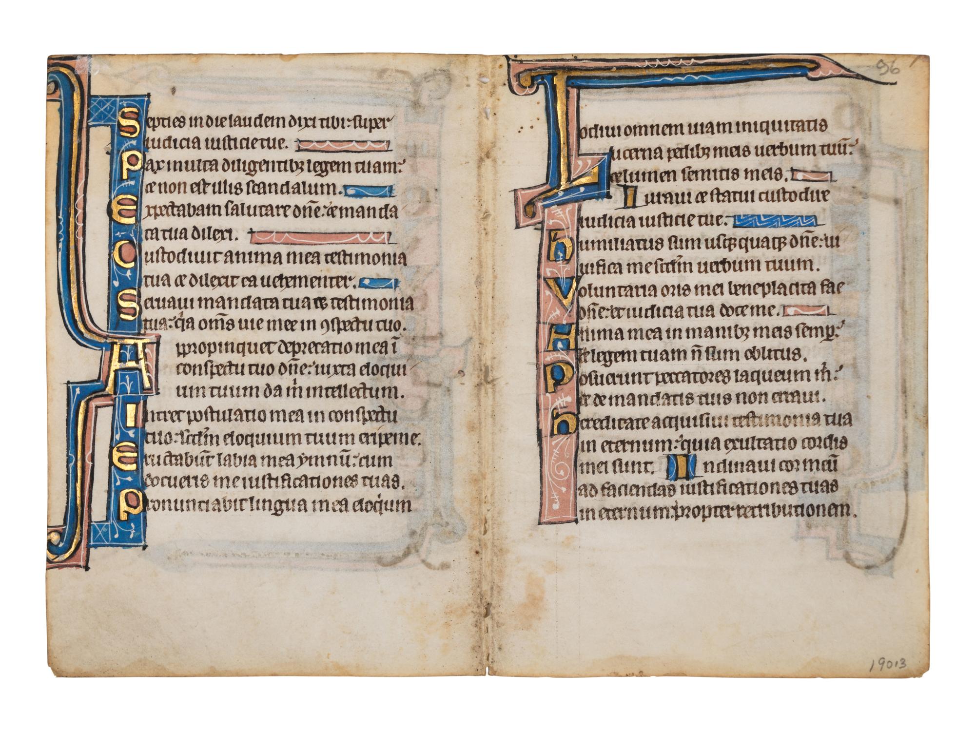 A collection of leaves from Psalter manuscripts, illuminated in Flanders in the first half of the thirteenth century, joined with a group of seventeenth- or eighteenth-century Psalter leaves drawn according to similar models