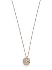 ROBERTO COIN, DIAMOND 'TINY TREASURES APPLE' PENDANT/NECKLACE