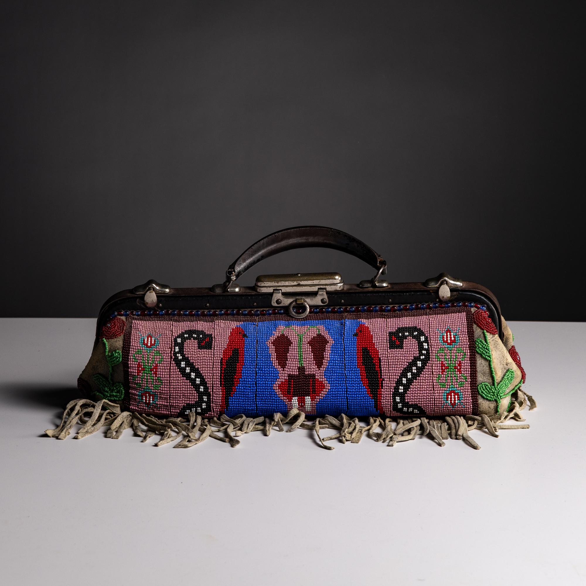 Plains Beaded Hide Doctor's Bag