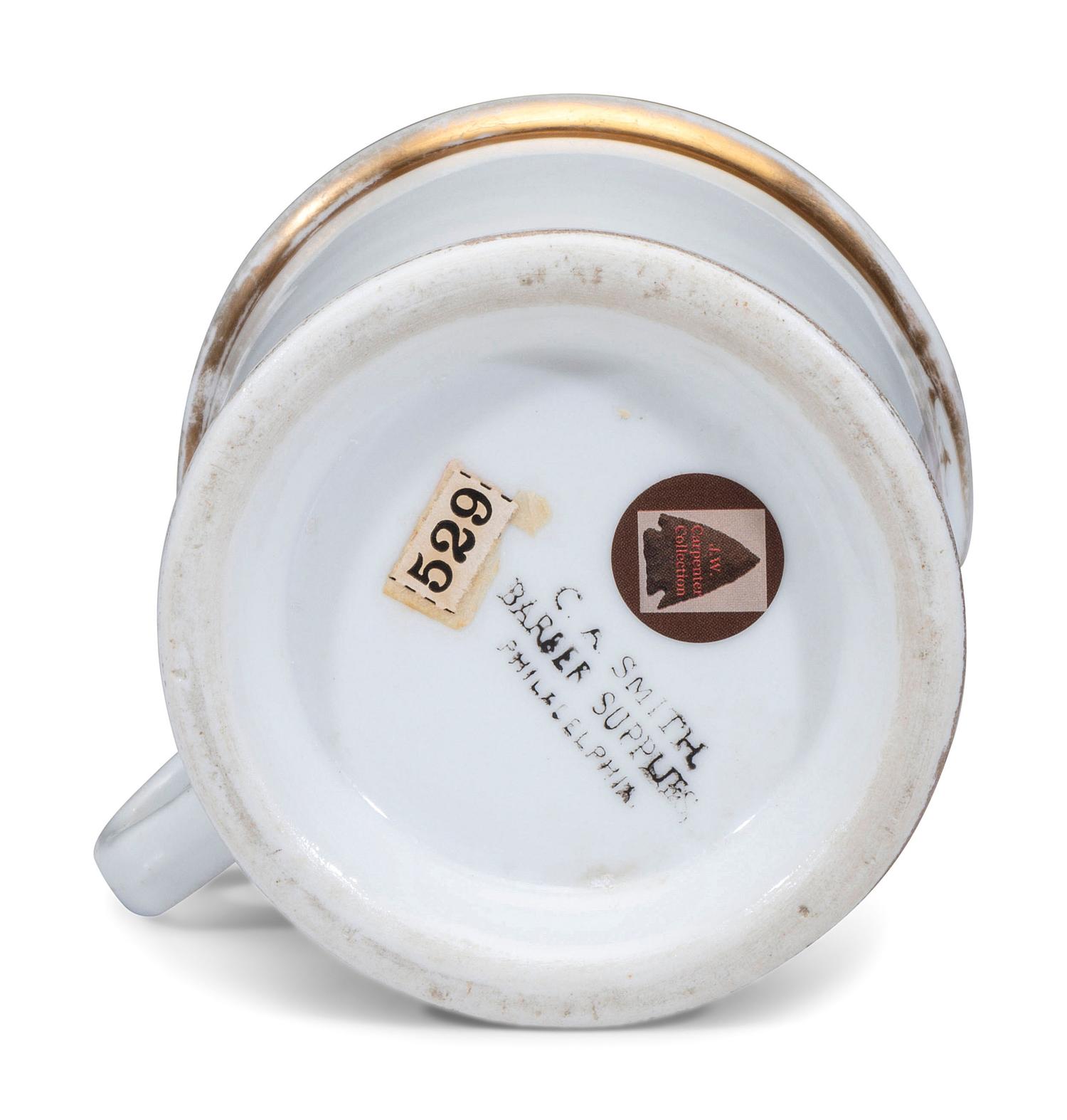 A Flour Miller's Porcelain Occupational Shaving Mug