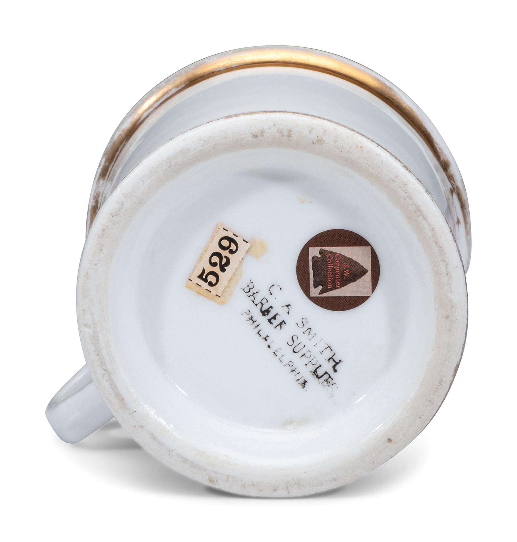 A Flour Miller's Porcelain Occupational Shaving Mug