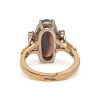 OPAL AND DIAMOND RING