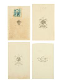 [CIVIL WAR]. A group of 4 CDVs of Ulysses S. Grant by BRADY, ANTHONY and GUTEKUNST. Ca 1860s.