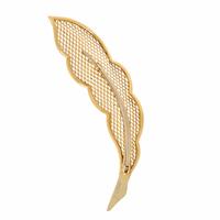 Van Cleef & Arpels, Gay Frères, Yellow Gold Feather Brooch