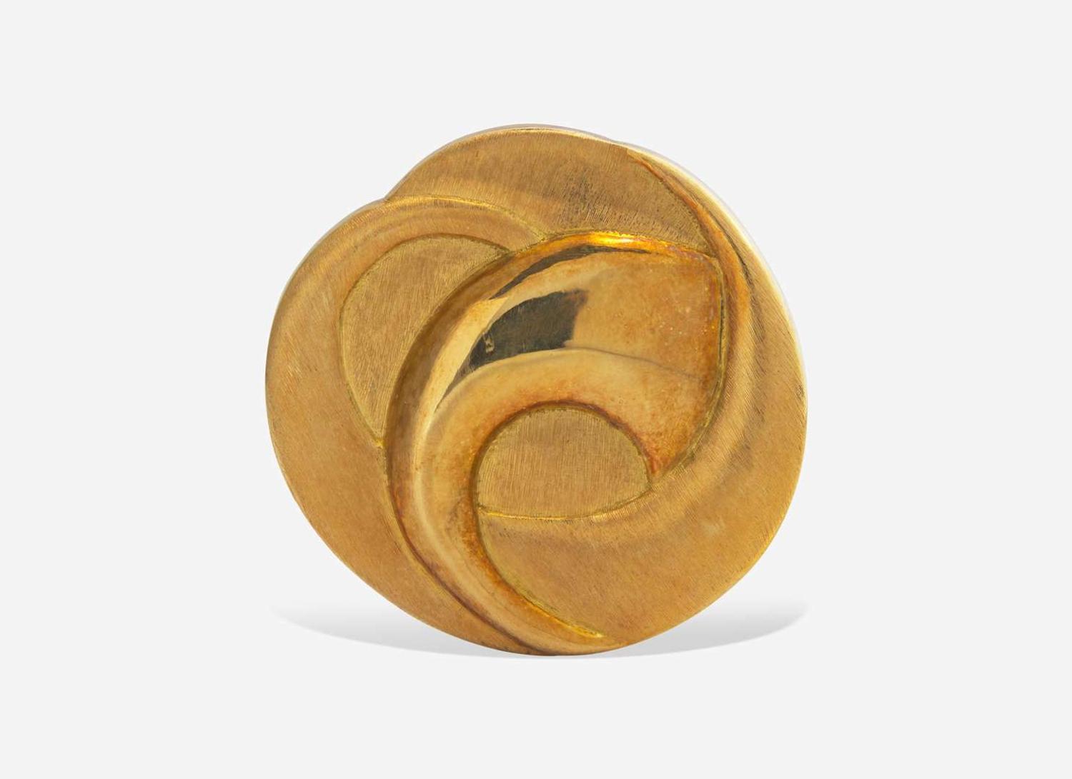 An 18K Yellow Gold Burle Marx Brooch