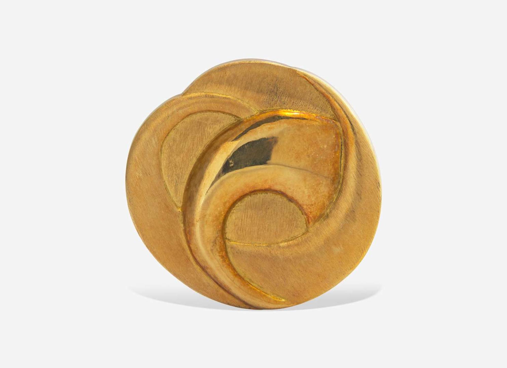 An 18K Yellow Gold Burle Marx Brooch