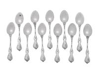 A Set of Eleven American Silver Teaspoons