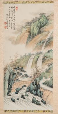 Two Chinese Ink and Color Paintings