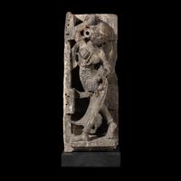 An Indian Marble Figure of Alasya Kanya, Rajasthan, Mount Abu, Circa 14th Century