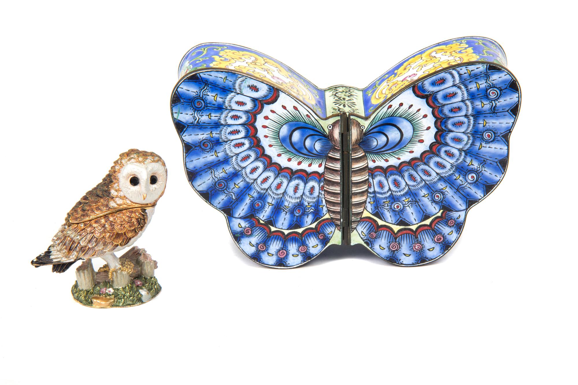 Two Chinese Enamel Boxes Length of larger 6 3/4 inches. — 20TH CENTURY