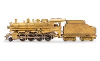 A Group of Four Brass Locomotive and Tenders