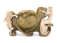 An Austrian Ceramic Figural Jardinière