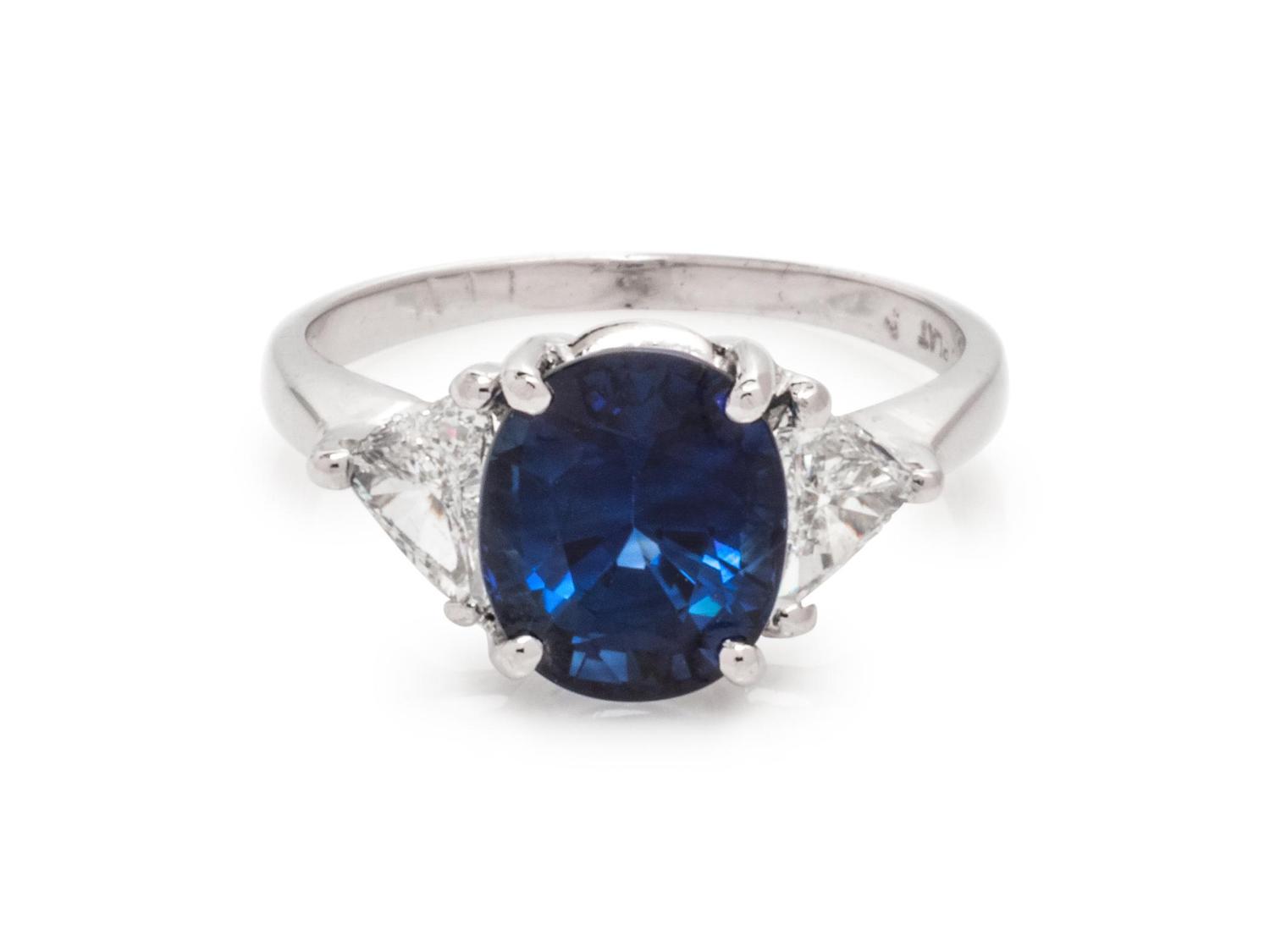 Sapphire and Diamond Ring