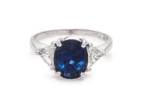 Sapphire and Diamond Ring