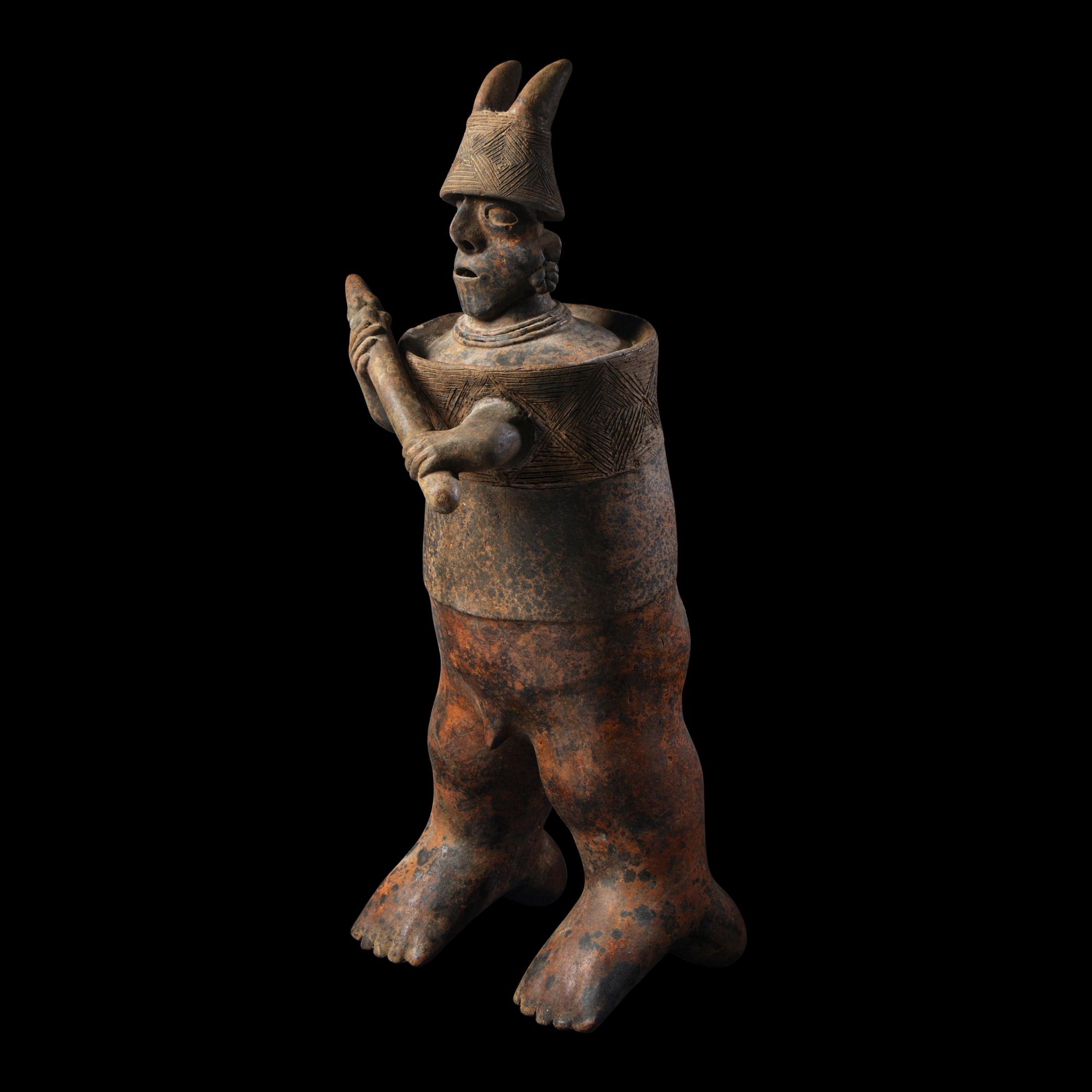 A Nayarit Terracotta Standing Warrior