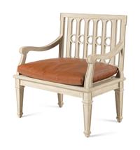 A Contemporary White Painted Armchair