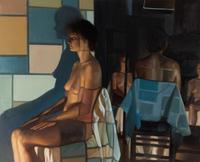 Figure with Projection of Mondrian