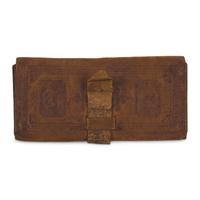 [War of 1812] Tooled Leather Wallet, Purportedly Once Belonging to Commodore James Biddle