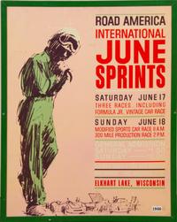 A Collection of Racing Posters Largest 36 x 24 1/8 inches (framed).