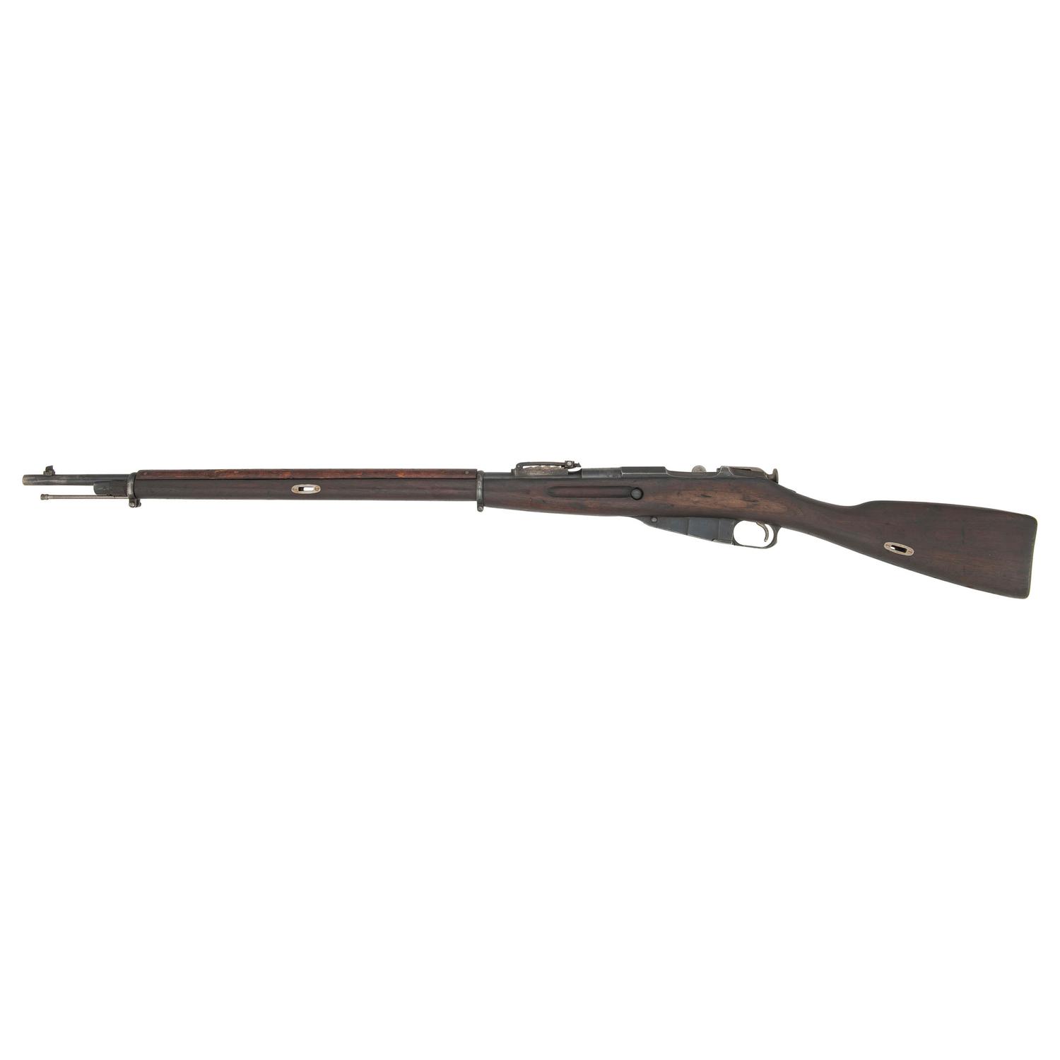 **Finnish Captured Imperial Russian Mosin-Nagant Model 1891 Rifle with Metric Marked Rear Sight